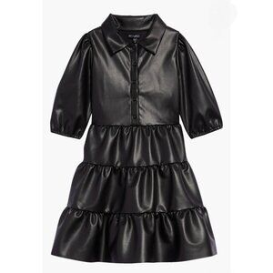 Ava & Yelly Tiered Faux Leather Dress NEW - size 12